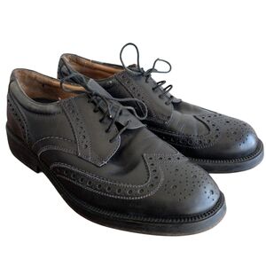Vintage‎ Creazioni-Carlito Men's 9 Black Leather Lace Up Oxford Dress Shoes